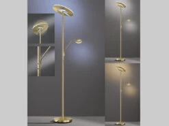 Fischer & Honsel LED Deckenfluter DENT Messing Mit Leselampe Dimmbar - Höhe 180cm 13 Fischer & Honsel LED Deckenfluter DENT Messing Mit Leselampe Dimmbar - Höhe 180cm -Bestes Beleuchtungs Geschäft led deckenfluter dent messing mit leselampe dimmba 3