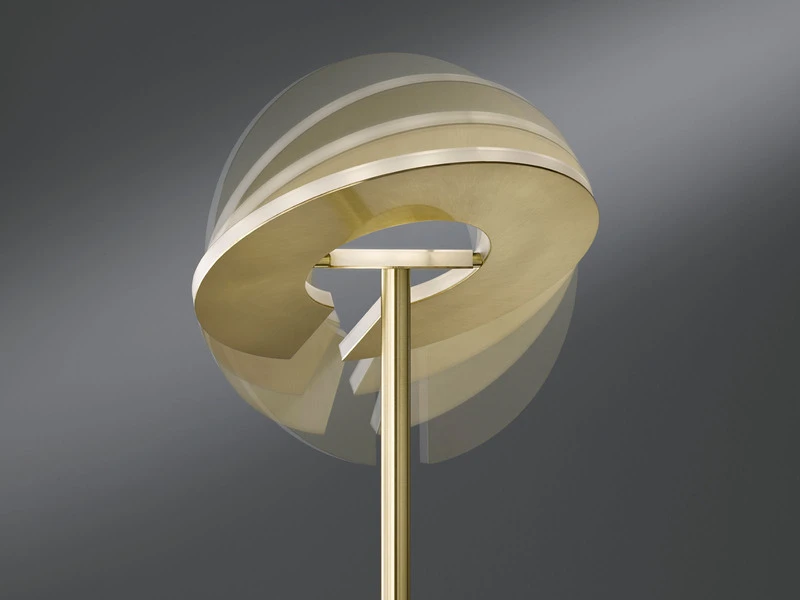 Fischer & Honsel LED Deckenfluter DENT Messing Mit Leselampe Dimmbar - Höhe 180cm 9 Fischer & Honsel LED Deckenfluter DENT Messing Mit Leselampe Dimmbar - Höhe 180cm – Bild 7