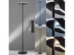 Fischer & Honsel LED Deckenfluter DENT Schwarz Dimmbar - Höhe 180cm -Bestes Beleuchtungs Geschäft led deckenfluter dent schwarz dimmbar hoehe 180cm 4