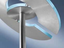 Fischer & Honsel LED Deckenfluter DENT Silber Dimmbar - Höhe 180cm -Bestes Beleuchtungs Geschäft led deckenfluter dent silber dimmbar hoehe 180cm 6