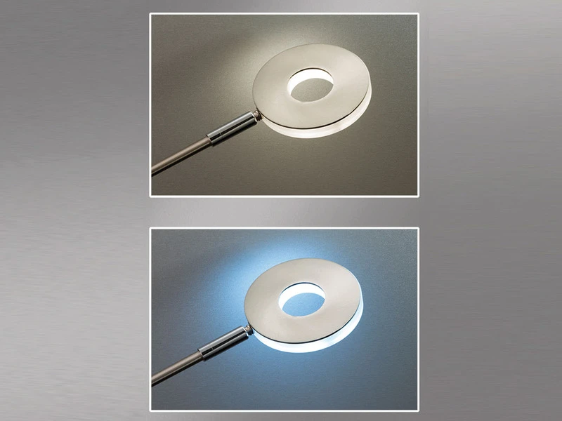 Fischer & Honsel LED Deckenfluter DENT Silber Mit Leselampe Dimmbar - Höhe 180cm 9 Fischer & Honsel LED Deckenfluter DENT Silber Mit Leselampe Dimmbar - Höhe 180cm – Bild 7