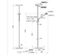 Trio Leuchten LED Deckenfluter EDMONTON Mit Leselampe Verstellbar Messing 179cm -Bestes Beleuchtungs Geschäft led deckenfluter edmonton mit leselampe verstellba 5