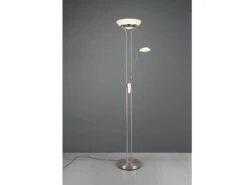 Reality Leuchten LED Deckenfluter ORSON Silber Mit Leselicht, Dimmbar Flexibel - 180cm -Bestes Beleuchtungs Geschäft led deckenfluter orson silber mit leselicht dimmba 2