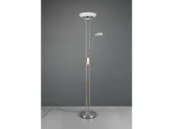 Reality Leuchten LED Deckenfluter ORSON Silber Mit Leselicht, Dimmbar Flexibel - 180cm -Bestes Beleuchtungs Geschäft led deckenfluter orson silber mit leselicht dimmba 4