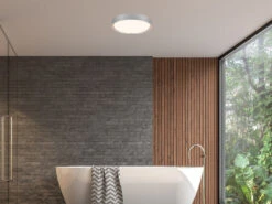 Trio Leuchten LED Deckenleuchte 2er Set In Grau Titanfarben Ø 33cm, IP44 - Badlampen -Bestes Beleuchtungs Geschäft led deckenleuchte 2er set in grau titanfarben 33cm 5