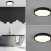 Trio Leuchten LED Deckenleuchte 2er Set In Schwarz Matt Ø 33cm, IP44 - Badlampen -Bestes Beleuchtungs Geschäft led deckenleuchte 2er set in schwarz matt 33cm ip4