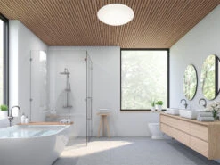 Trio Leuchten LED Deckenleuchte 2er Set In Weiß Ø 37cm, IP44 - Badlampen -Bestes Beleuchtungs Geschäft led deckenleuchte 2er set in weiss 37cm ip44 badla 6