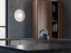 Trio Leuchten LED Deckenleuchte 2er Set Silber Chrom Ø 30cm Mit Switch Dimmer, IP44 -Bestes Beleuchtungs Geschäft led deckenleuchte 2er set silber chrom 30cm mit sw 6