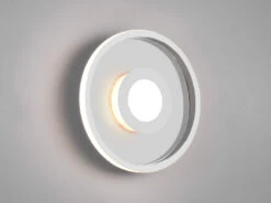 Trio Leuchten LED Deckenleuchte 2er Set Silber Chrom Ø 30cm Mit Switch Dimmer, IP44 -Bestes Beleuchtungs Geschäft led deckenleuchte 2er set silber chrom 30cm mit sw 7