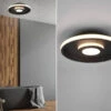 Trio Leuchten LED Deckenleuchte ASCARI, Rund, Schwarz Matt, Ø 30cm, Dimmbar, IP44 -Bestes Beleuchtungs Geschäft led deckenleuchte ascari rund schwarz matt 30cm di