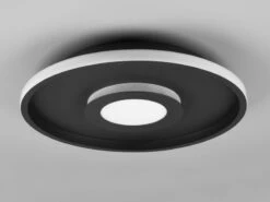 Trio Leuchten LED Deckenleuchte ASCARI, Rund, Schwarz Matt, Ø 40cm, Dimmbar, IP44 -Bestes Beleuchtungs Geschäft led deckenleuchte ascari rund schwarz matt 40cm di 5
