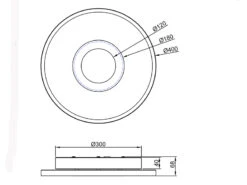 Trio Leuchten LED Deckenleuchte ASCARI, Rund, Schwarz Matt, Ø 40cm, Dimmbar, IP44 -Bestes Beleuchtungs Geschäft led deckenleuchte ascari rund schwarz matt 40cm di 6
