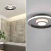 Trio Leuchten LED Deckenleuchte ASCARI, Rund, Silber Chrom, Ø 30cm, Dimmbar, IP44 -Bestes Beleuchtungs Geschäft led deckenleuchte ascari rund silber chrom 30cm di