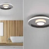Trio Leuchten LED Deckenleuchte ASCARI, Rund, Silber Chrom, Ø 40cm, Dimmbar, IP44 -Bestes Beleuchtungs Geschäft led deckenleuchte ascari rund silber chrom 40cm di