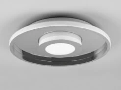 Trio Leuchten LED Deckenleuchte ASCARI, Rund, Silber Chrom, Ø 40cm, Dimmbar, IP44 -Bestes Beleuchtungs Geschäft led deckenleuchte ascari rund silber chrom 40cm di 5