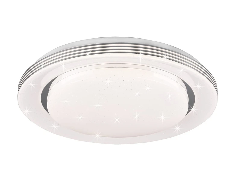 Reality Leuchten LED Deckenleuchte ATRIA Fernbedienung, Dimmbar Sternenhimmel, Weiß Ø38cm 4 Reality Leuchten LED Deckenleuchte ATRIA Fernbedienung, Dimmbar Sternenhimmel, Weiß Ø38cm – Bild 2
