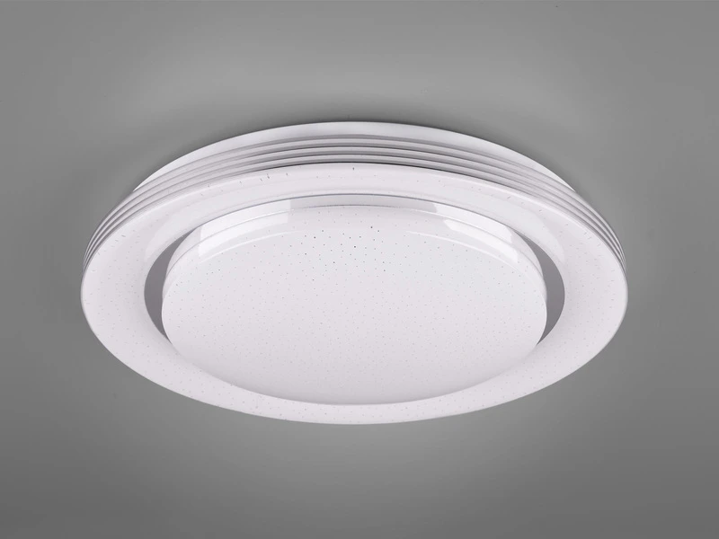 Reality Leuchten LED Deckenleuchte ATRIA Fernbedienung, Dimmbar Sternenhimmel, Weiß Ø38cm 8 Reality Leuchten LED Deckenleuchte ATRIA Fernbedienung, Dimmbar Sternenhimmel, Weiß Ø38cm – Bild 6