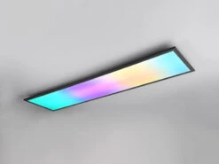 Reality Leuchten LED Deckenleuchte BETA Mit Fernbedienung Und RGBW Farbwechsler, Breite 119cm -Bestes Beleuchtungs Geschäft led deckenleuchte beta mit fernbedienung und rgbw 1 12