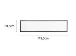 Reality Leuchten LED Deckenleuchte BETA Mit Fernbedienung Und RGBW Farbwechsler, Breite 119cm -Bestes Beleuchtungs Geschäft led deckenleuchte beta mit fernbedienung und rgbw 1 13