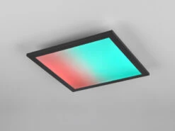 Reality Leuchten LED Deckenleuchte BETA Mit Fernbedienung Und RGBW Farbwechsler, 29 X 29cm -Bestes Beleuchtungs Geschäft led deckenleuchte beta mit fernbedienung und rgbw 1 2