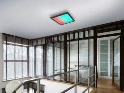 Reality Leuchten LED Deckenleuchte BETA Mit Fernbedienung Und RGBW Farbwechsler, 29 X 29cm -Bestes Beleuchtungs Geschäft led deckenleuchte beta mit fernbedienung und rgbw 1 7