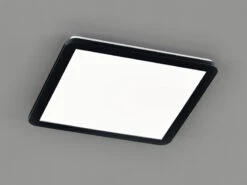 Trio Leuchten LED Deckenleuchte CAMILLA Schwarz Matt Mit Switch Dimmer, Eckig IP44 -Bestes Beleuchtungs Geschäft led deckenleuchte camilla schwarz matt mit switch 1 11
