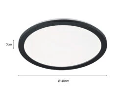 Trio Leuchten LED Deckenleuchte CAMILLA Schwarz Matt Mit Switch Dimmer, Ø 40cm IP44 14 Trio Leuchten LED Deckenleuchte CAMILLA Schwarz Matt Mit Switch Dimmer, Ø 40cm IP44 -Bestes Beleuchtungs Geschäft led deckenleuchte camilla schwarz matt mit switch 1 3