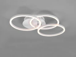 Reality Leuchten LED Deckenleuchte CIRCLE Weiß 3 Ringe Verstellbar, Nachtlicht Ø43cm -Bestes Beleuchtungs Geschäft led deckenleuchte circle weiss 3 ringe verstellbar 5