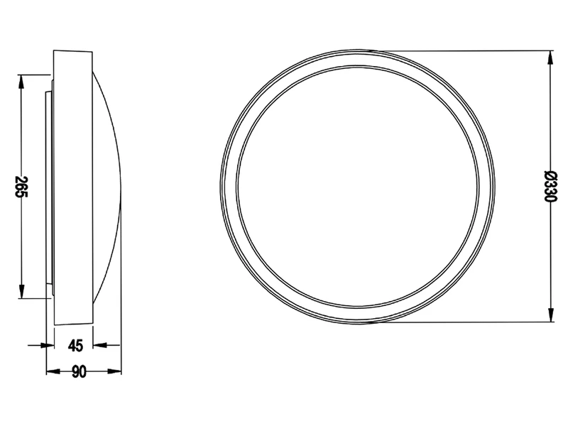 Trio Leuchten LED Deckenleuchte CLARIMO In Schwarz Matt Ø 33cm, IP44 - Badlampen 10 Trio Leuchten LED Deckenleuchte CLARIMO In Schwarz Matt Ø 33cm, IP44 - Badlampen – Bild 8