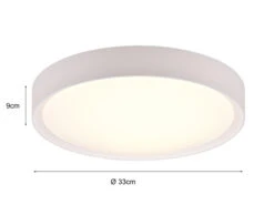 Trio Leuchten LED Deckenleuchte CLARIMO In Weiß Ø 33cm, IP44 - Badlampen -Bestes Beleuchtungs Geschäft led deckenleuchte clarimo in weiss 33cm ip44 badla 3