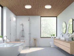 Trio Leuchten LED Deckenleuchte CLARIMO In Weiß Ø 33cm, IP44 - Badlampen -Bestes Beleuchtungs Geschäft led deckenleuchte clarimo in weiss 33cm ip44 badla 5