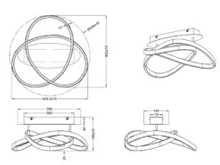 Reality Leuchten LED Deckenleuchte COURSE Weiß, Stufen Dimmer Ø45cm, 4000 Kelvin Neutralweiß -Bestes Beleuchtungs Geschäft led deckenleuchte course weiss stufen dimmer 45cm 1 2