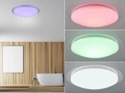 Trio Leuchten LED Deckenleuchte FRODENO Fernbedienung Dimmbar Sternenhimmel Farbwechsel Ø48cm
