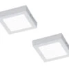 Trio Leuchten LED-Deckenleuchte Im 2er Set, Aluminium Weiß, Acryl Weiß, 17x17 Cm -Bestes Beleuchtungs Geschäft led deckenleuchte im 2er set aluminium weiss acryl