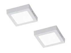 Trio Leuchten LED-Deckenleuchte Im 2er Set, Aluminium Weiß, Acryl Weiß, 17x17 Cm