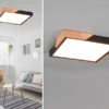 Reality Leuchten LED Deckenleuchte META Eckig 31x31cm Schwarz-Holzoptik, 3 Stufen Dimmer 1 Reality Leuchten LED Deckenleuchte META Eckig 31x31cm Schwarz-Holzoptik, 3 Stufen Dimmer -Bestes Beleuchtungs Geschäft led deckenleuchte meta eckig 31x31cm schwarz holzo