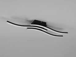 Reality Leuchten LED Deckenleuchte ROUTE 3 Flammig Metall Schwarz 56x12cm Warmweiß -Bestes Beleuchtungs Geschäft led deckenleuchte route 3 flammig metall schwarz 5 2