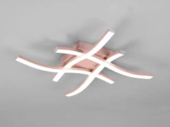 Reality Leuchten LED Deckenleuchte ROUTE 4 Flammig Metall Roségold 46x46cm Neutralweiß -Bestes Beleuchtungs Geschäft led deckenleuchte route 4 flammig metall rosgold 4 2