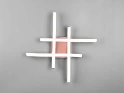 Reality Leuchten LED Deckenleuchte ROUTE 4 Flammig Metall Roségold 46x46cm Neutralweiß -Bestes Beleuchtungs Geschäft led deckenleuchte route 4 flammig metall rosgold 4 5