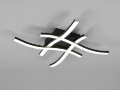 Reality Leuchten LED Deckenleuchte ROUTE 4 Flammig Metall Schwarz 46x46cm Neutralweiß -Bestes Beleuchtungs Geschäft led deckenleuchte route 4 flammig metall schwarz 4 2