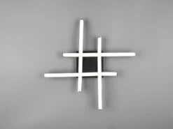 Reality Leuchten LED Deckenleuchte ROUTE 4 Flammig Metall Schwarz 46x46cm Neutralweiß -Bestes Beleuchtungs Geschäft led deckenleuchte route 4 flammig metall schwarz 4 5