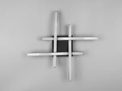 Reality Leuchten LED Deckenleuchte ROUTE 4 Flammig Metall Schwarz 46x46cm Neutralweiß -Bestes Beleuchtungs Geschäft led deckenleuchte route 4 flammig metall schwarz 4 6