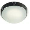Niermann LED-Deckenleuchte Rund, Glas Satiniert Mit Klarrand, Dekorring Chrom, Ø 25cm -Bestes Beleuchtungs Geschäft led deckenleuchte rund glas satiniert mit klarrand