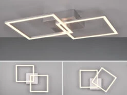 Reality Leuchten LED Deckenleuchte TRAIL Titan Schwenkbare Module, 60cm Lang