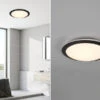 Trio Leuchten LED Deckenleuchte UMBERTO In Schwarz Ø 29cm, IP44 - Badlampen -Bestes Beleuchtungs Geschäft led deckenleuchte umberto in schwarz 29cm ip44 bad