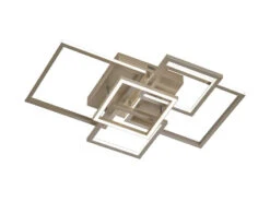 Wofi LED Deckenleuchte VISO Dimmbar, Metall In Alluminium Gebürstet, Breite 67cm -Bestes Beleuchtungs Geschäft led deckenleuchte viso dimmbar metall in alluminiu 3