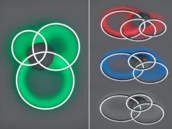 Trio Leuchten LED Deckenleuchte WINONA Flach Mit Fernbedienung Dimmbar, 78cm, Schwarz -Bestes Beleuchtungs Geschäft led deckenleuchte winona flach mit fernbedienung d 6