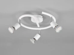 MeineWunschleuchte LED Deckenstrahler Rondell 3 Flammig Weiß, Ø 26cm -Bestes Beleuchtungs Geschäft led deckenstrahler rondell 3 flammig weiss 26cm 2