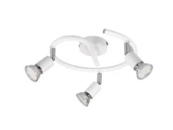 MeineWunschleuchte LED Deckenstrahler Rondell 3 Flammig Weiß, Ø 26cm -Bestes Beleuchtungs Geschäft led deckenstrahler rondell 3 flammig weiss 26cm 3
