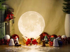 GAO LED Deko Leuchte MOND USB Tischlampe Mit Holzgestell Fernbedienung & Farbwechsel -Bestes Beleuchtungs Geschäft led deko leuchte mond usb tischlampe mit holzgeste 5